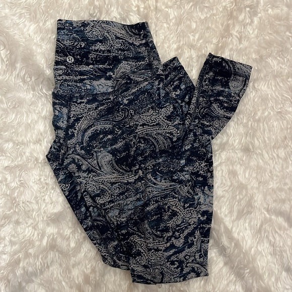 Lululemon Align Pant *Full Length 28" Paisley Glaze Multi Size 4 - Picture 10 of 10